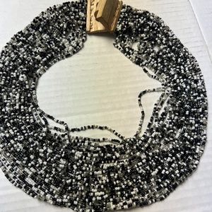 Graduated seed bead necklace